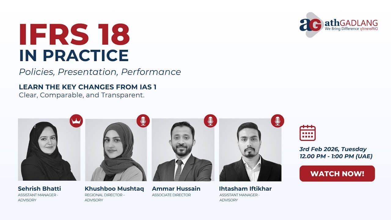 IFRS 18 in Practice: Policies, Presentation | Webinar | A&G Chartered Accountants